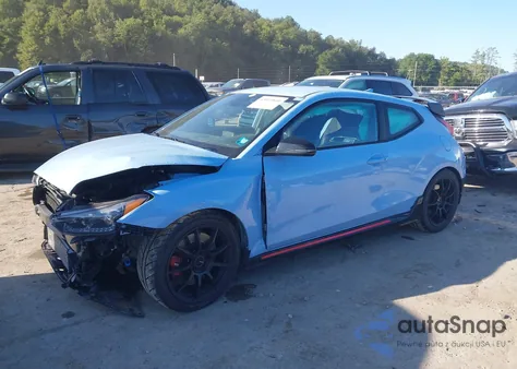 2022 Hyundai Veloster N z USA, uszkodzony, nr VIN KMHT36AH2NU015610